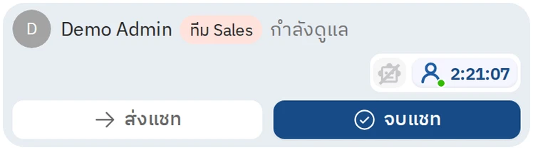 แชทที่คุณกำลังดูแล